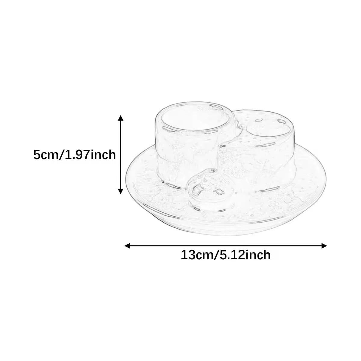 Encoded Sacred Ceramic Dish Sets 13cmx5cm (Lightline Essentials) Holder