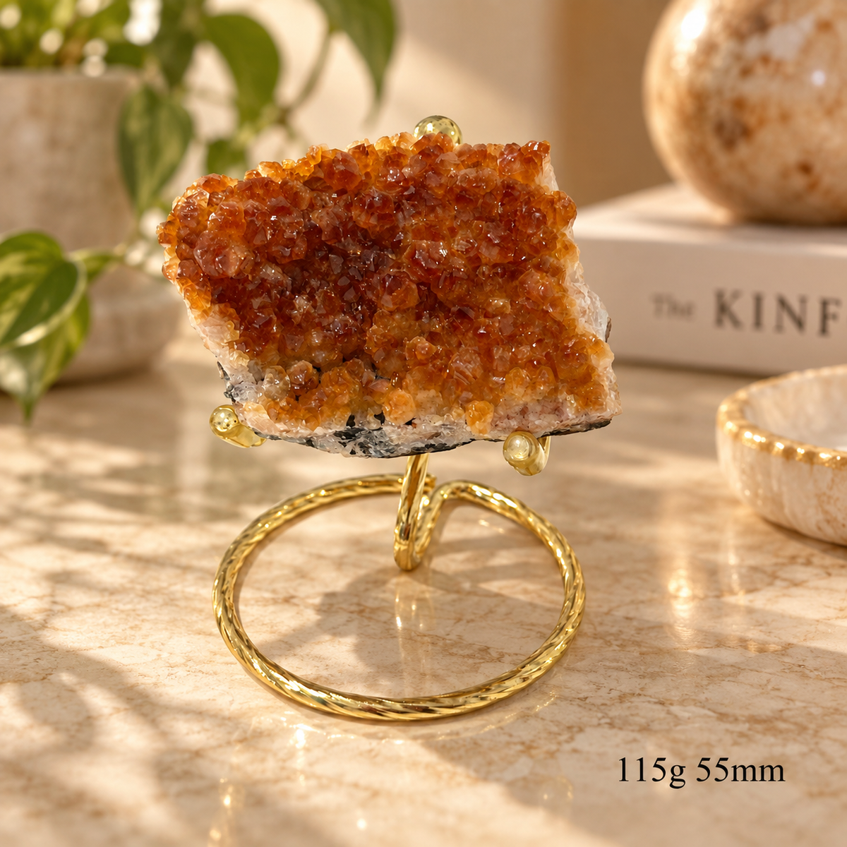 Citrine Mini Cluster on Stand (Brazil)