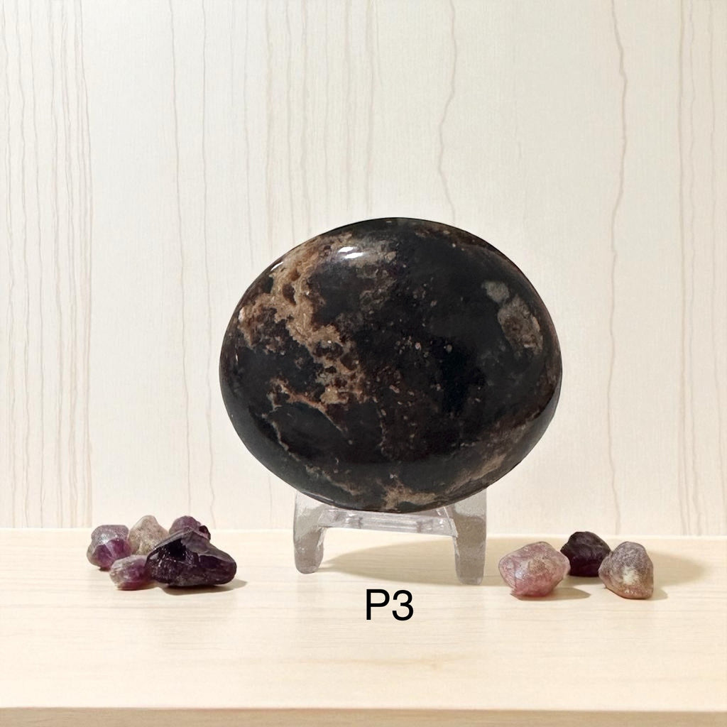 Madagascar Black Opal Palm Stone (45-55mm)Rare