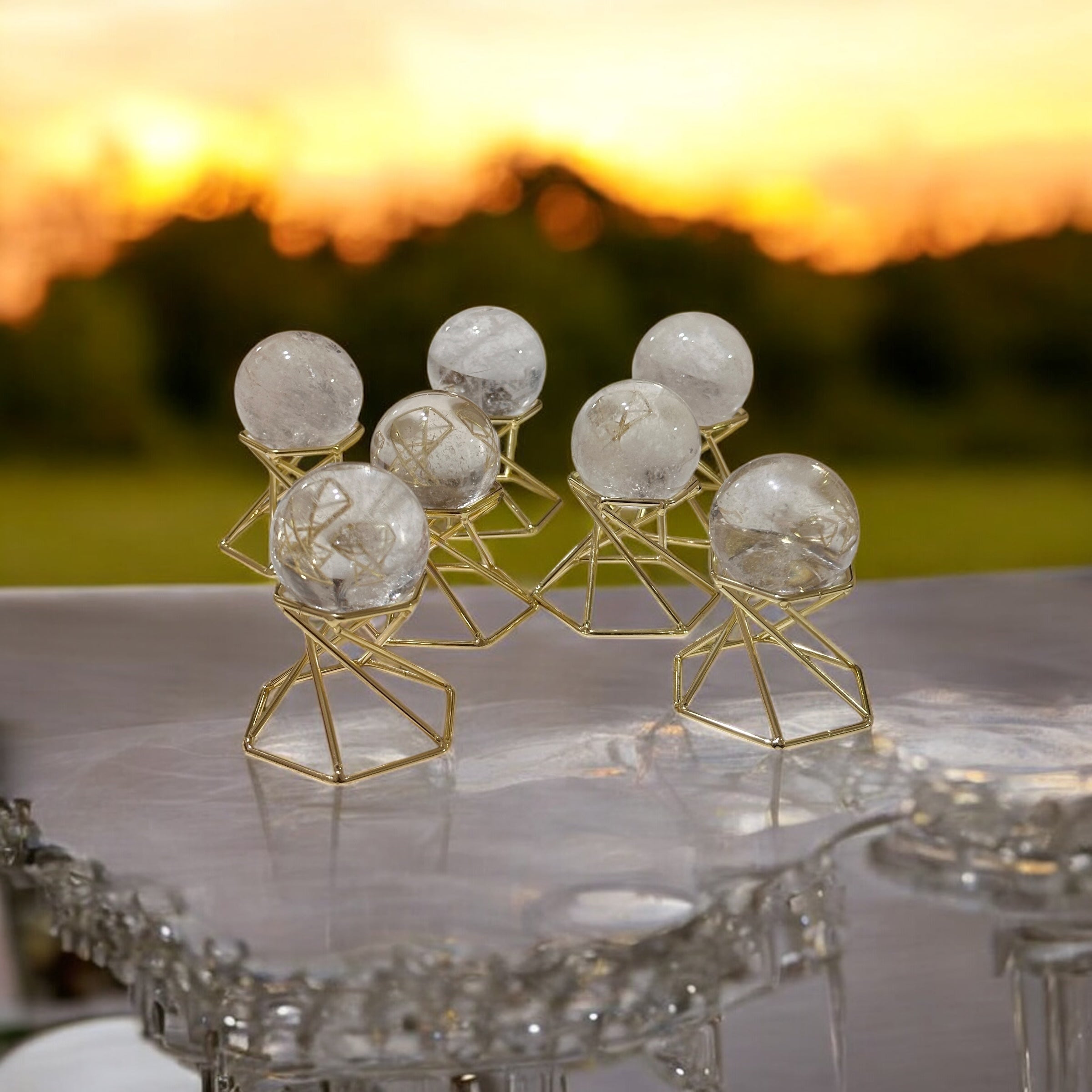 Clear Quartz Mini Sphere Harmonizer (40mm)