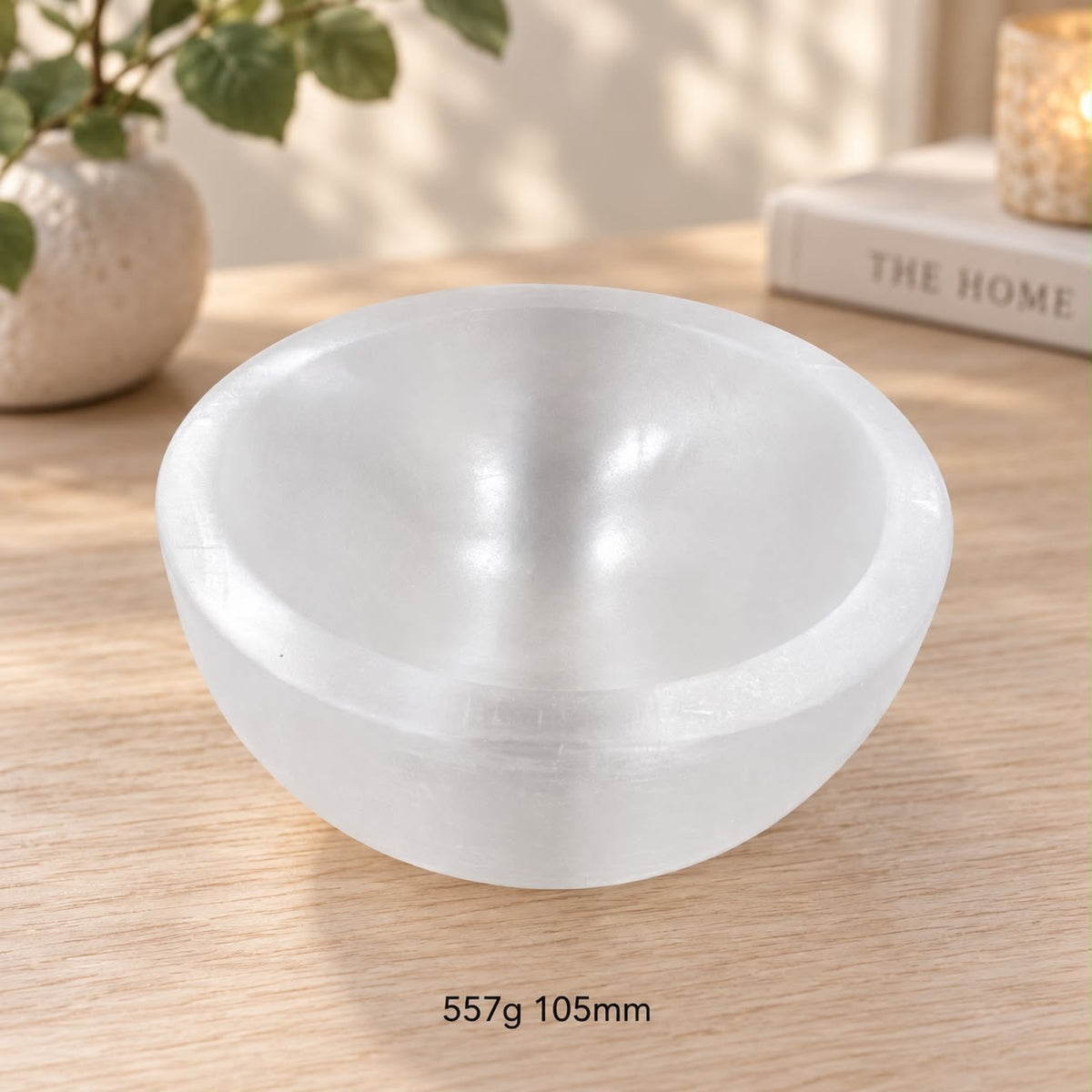 Selenite Cleansing/Charging Bowl 10cm (Morocco) Pre-coded & Activated