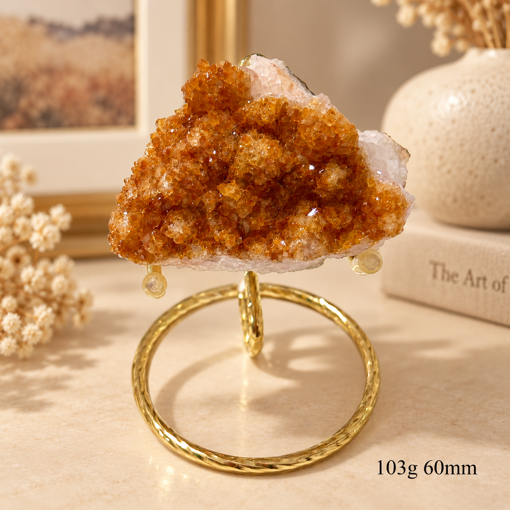 Citrine Mini Cluster on Stand (Brazil)