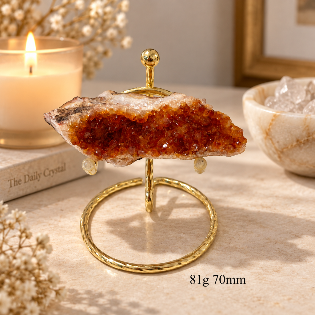 Citrine Mini Cluster on Stand (Brazil)