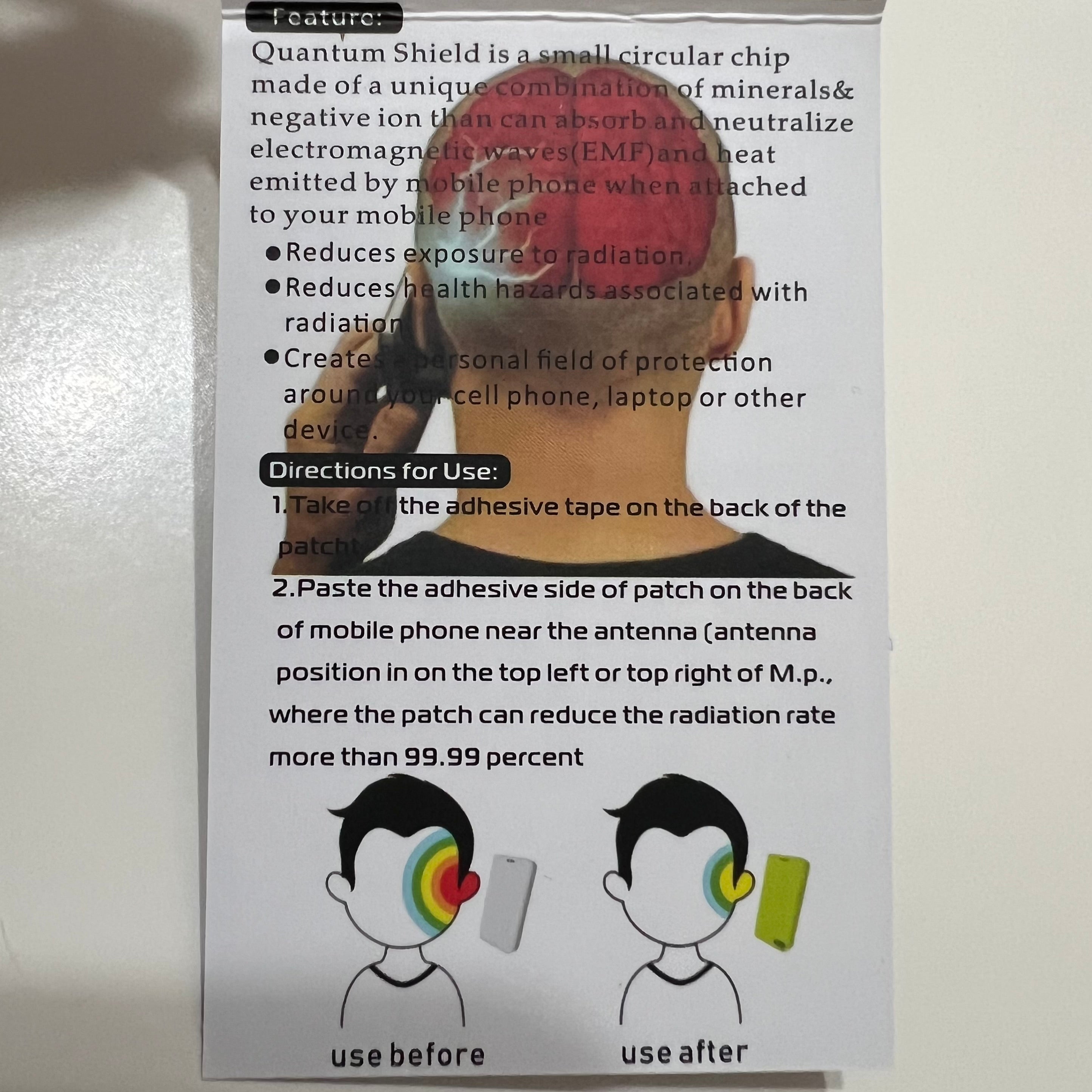 EMF Reduction Patch Sticker