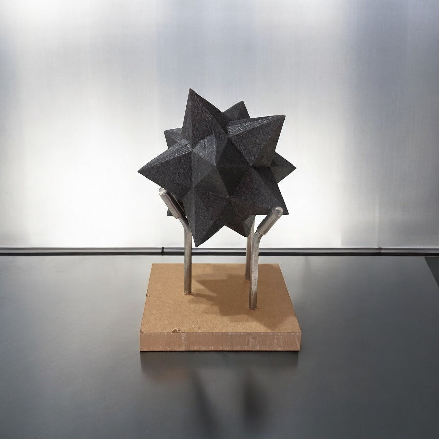 Merkaba Shungite/Graphite Compounded 75mm (Frequency of Purification• Tech Harmony)Pre-encoded, activated