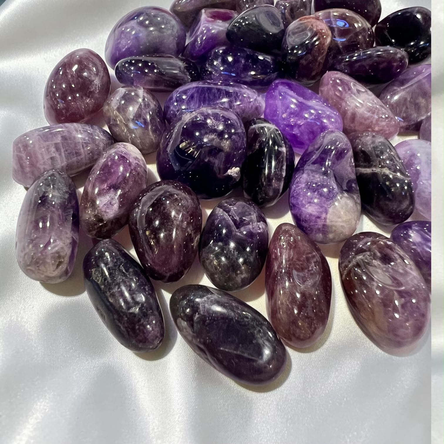 Amethyst Premium Tumbled in 200g Bag