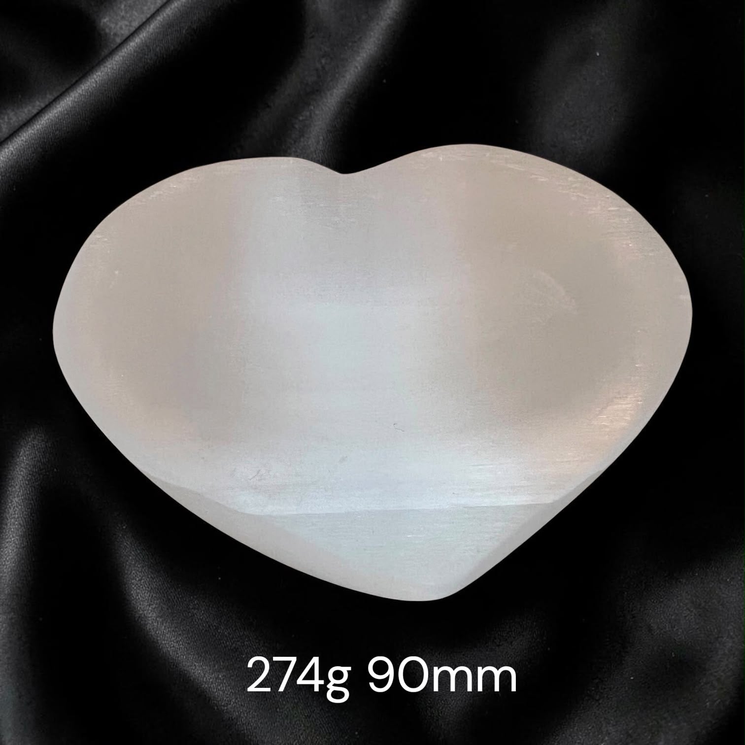 Selenite Cleansing/Charging Heart-Shape Bowl (Morocco)