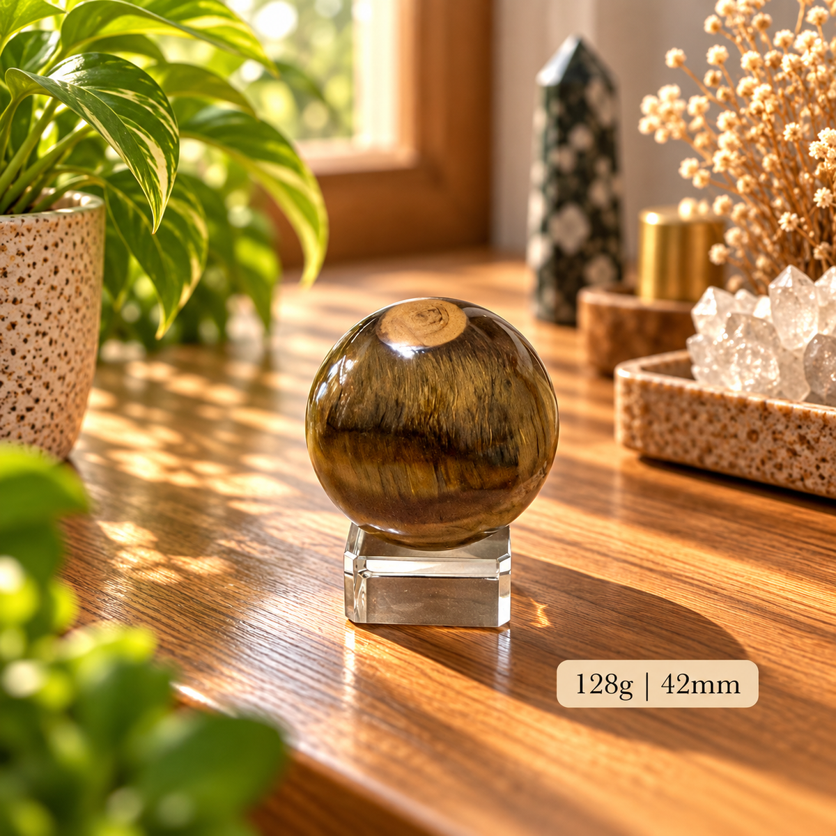 Tiger’s Eye Sphere (Money Activator) Brazil