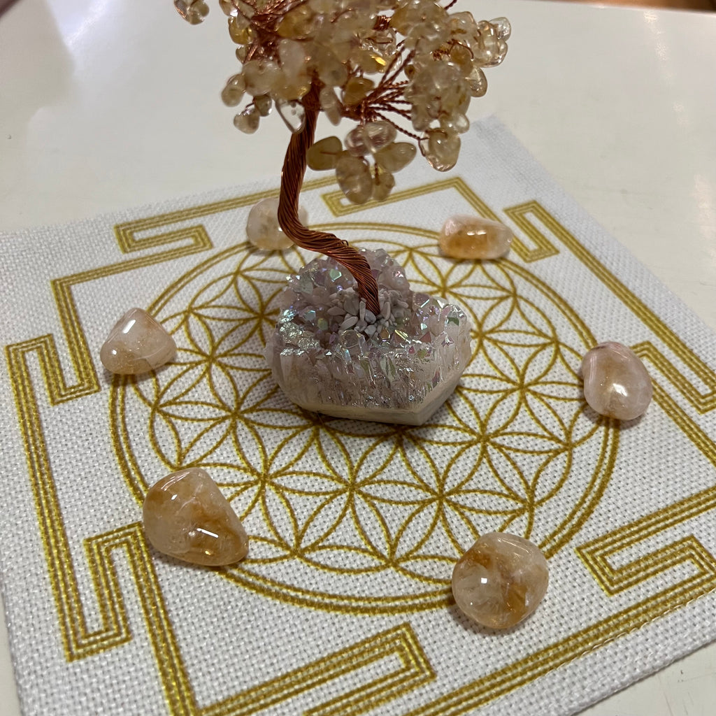 Flower of Life Grid Cloth - Sacred Geometry