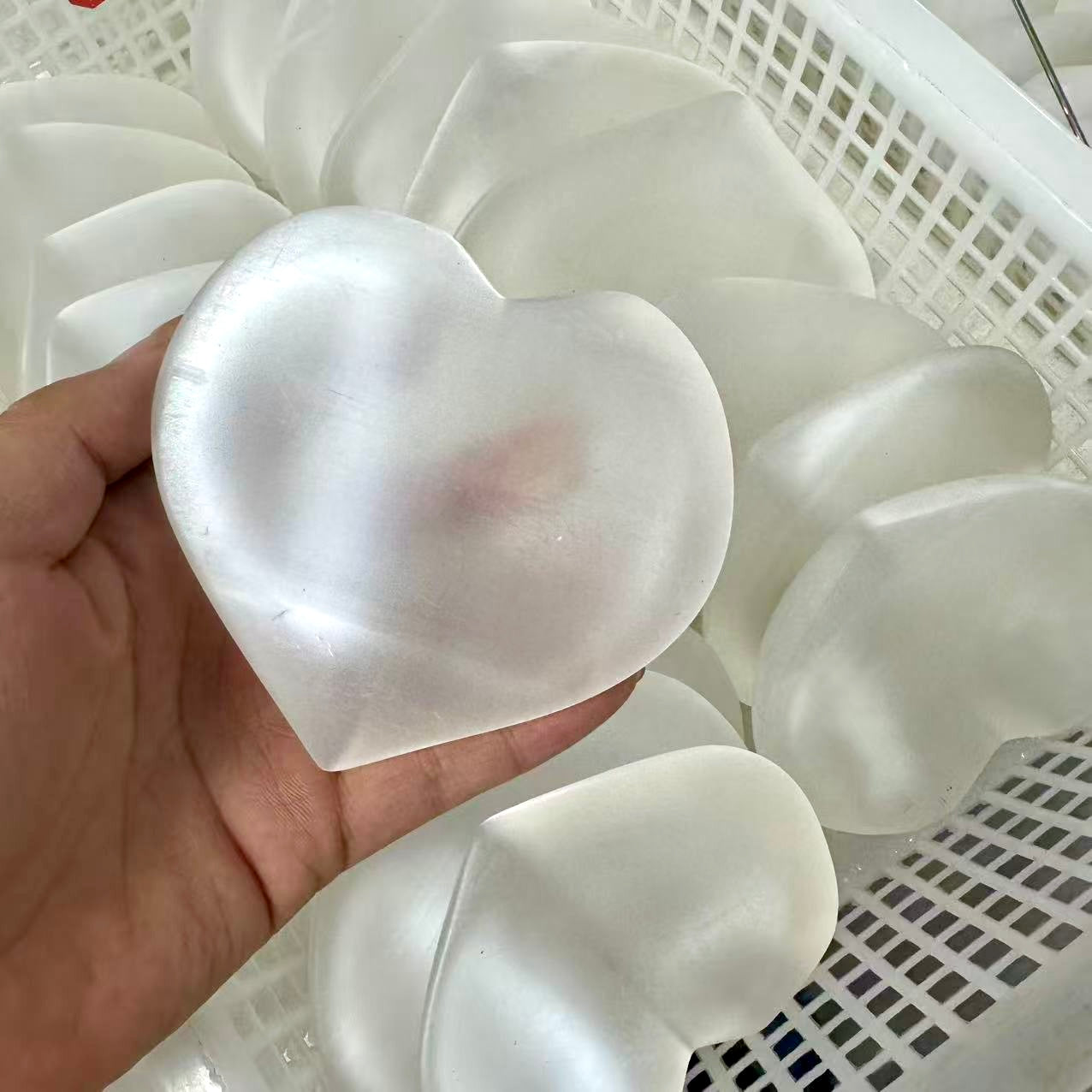 Selenite Cleansing/Charging Heart-Shape Bowl (Morocco)