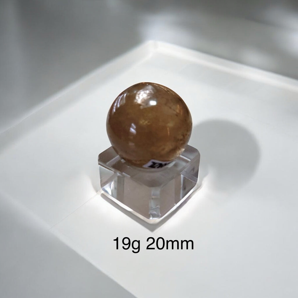 Natural Citrine Sphere (AAAAA grade) Brazil (Pre-coded & activated) natural, undyed, unheated