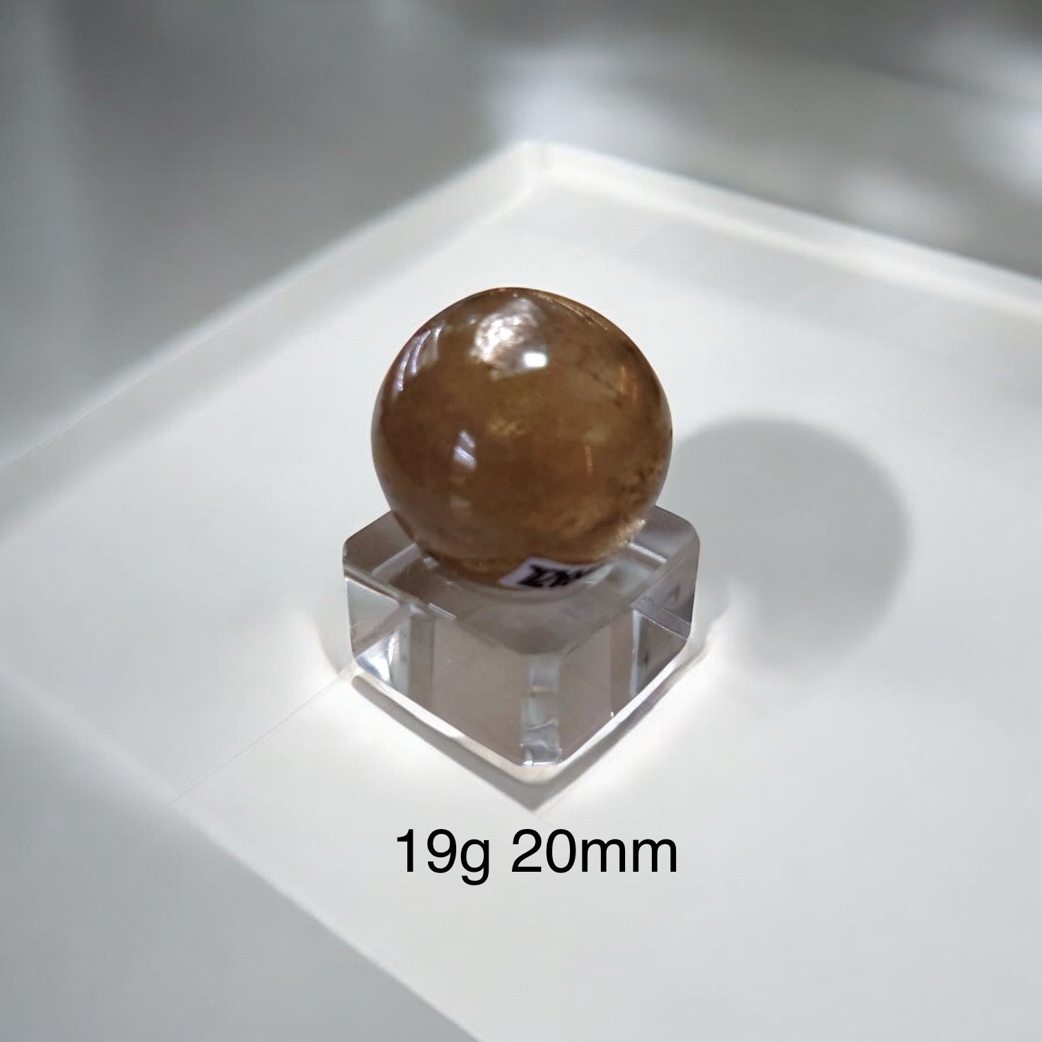 Natural Citrine Sphere (AAAAA grade) Brazil (Pre-coded & activated) natural, undyed, unheated