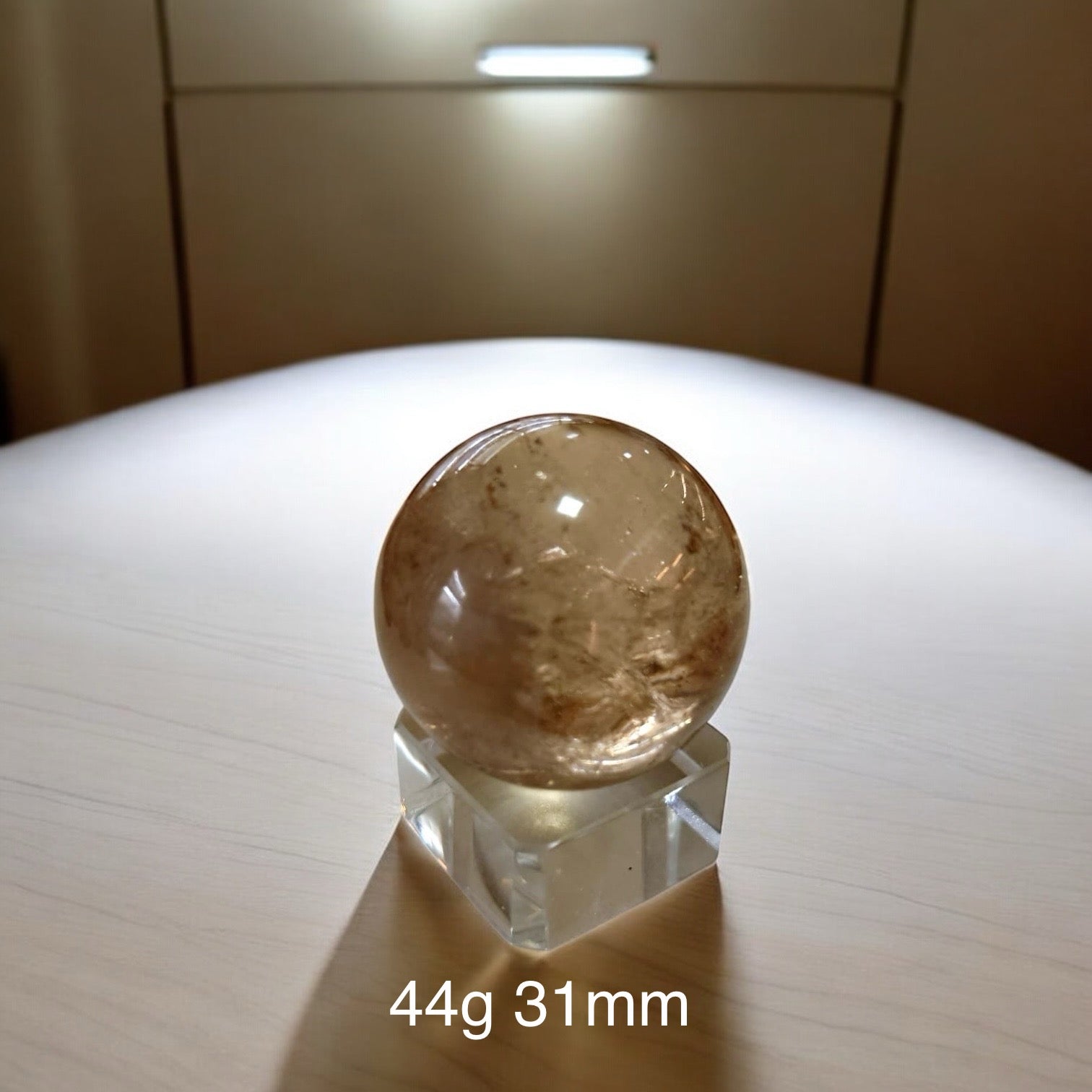 Natural Citrine Sphere (AAAAA grade) Brazil (Pre-coded & activated) natural, undyed, unheated