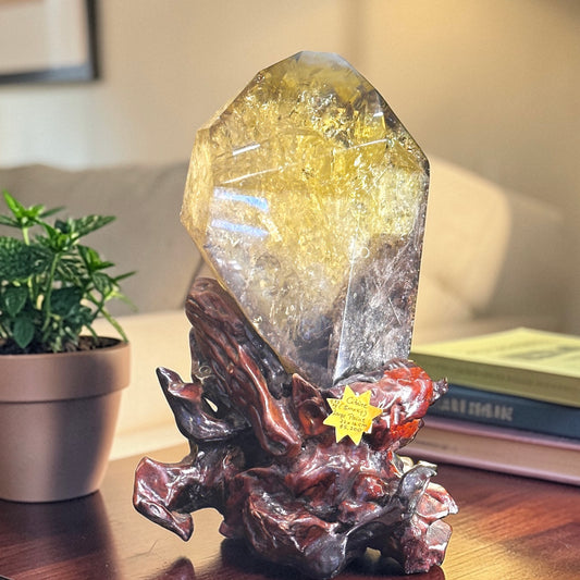 Citrine (Smoky) Large Point Tower 9.72kgs (22x16cm)