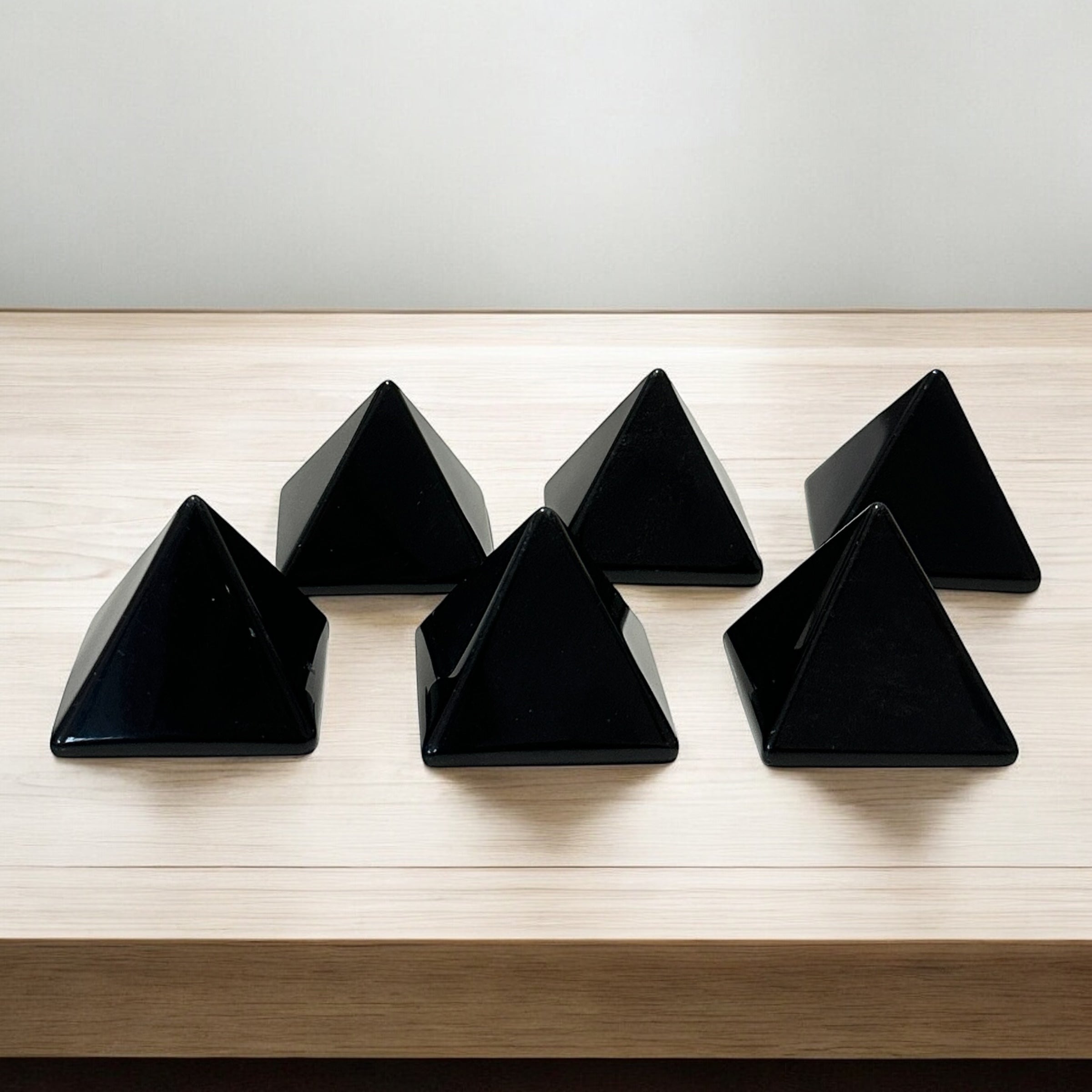 Black Obsidian Pyramid 40mm AAA grade (Pre-coded & Activated)