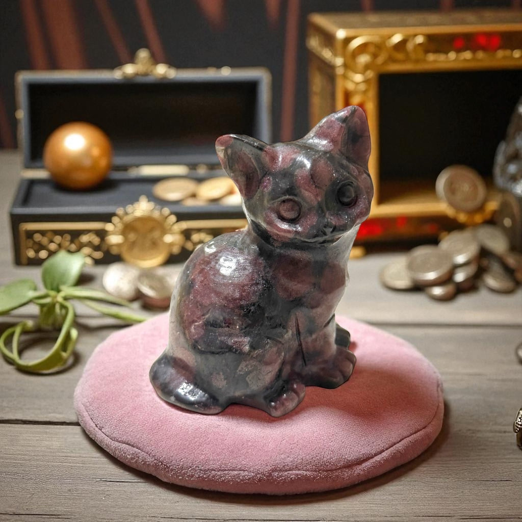 Garnet Cat Prosperity Guard 70mm