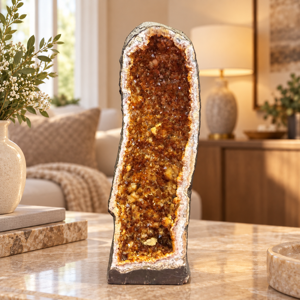 Citrine Cave Cathedral (Money Vault) Brazil 18kgs