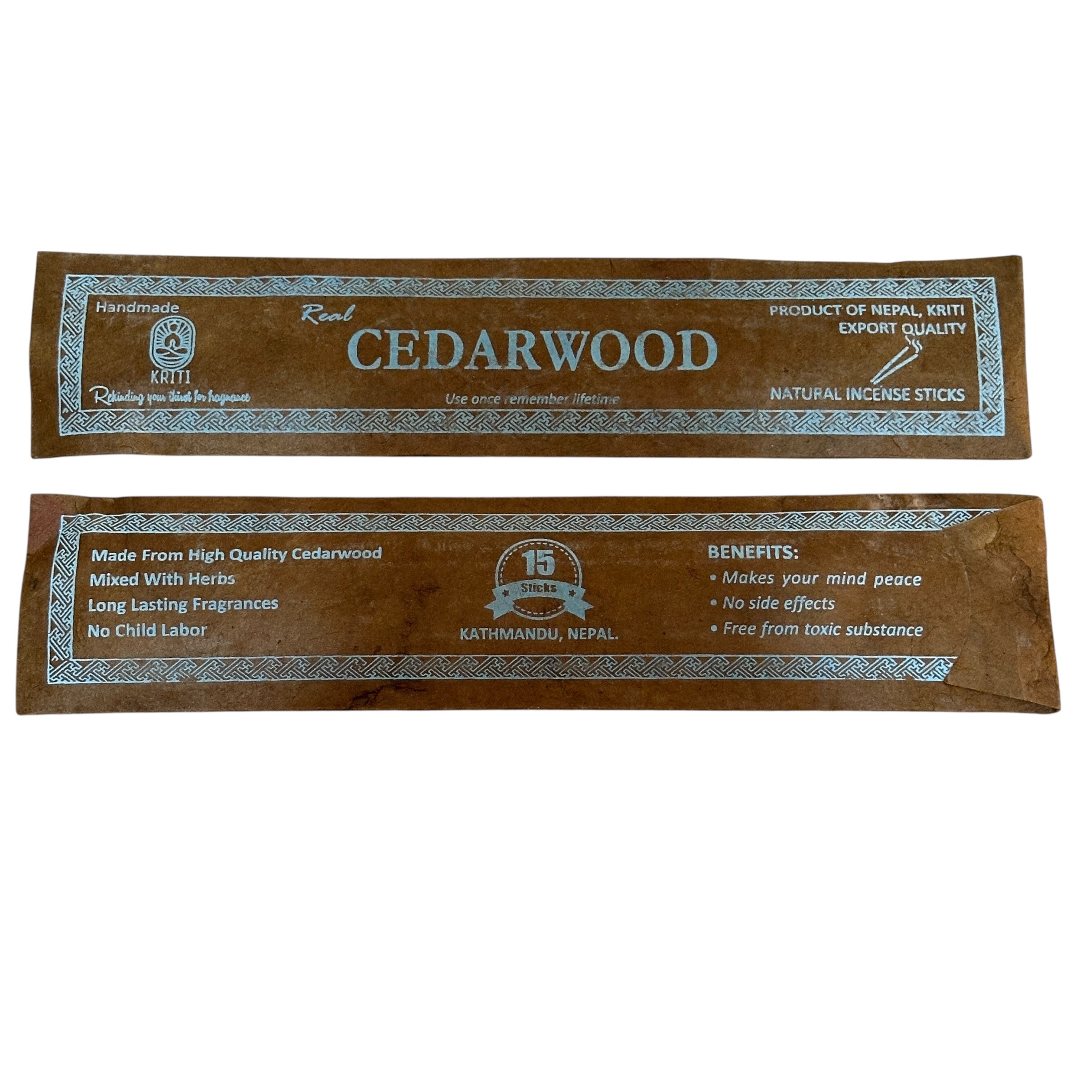 Nepal Handmade Incense Sticks (15 sticks per pack)