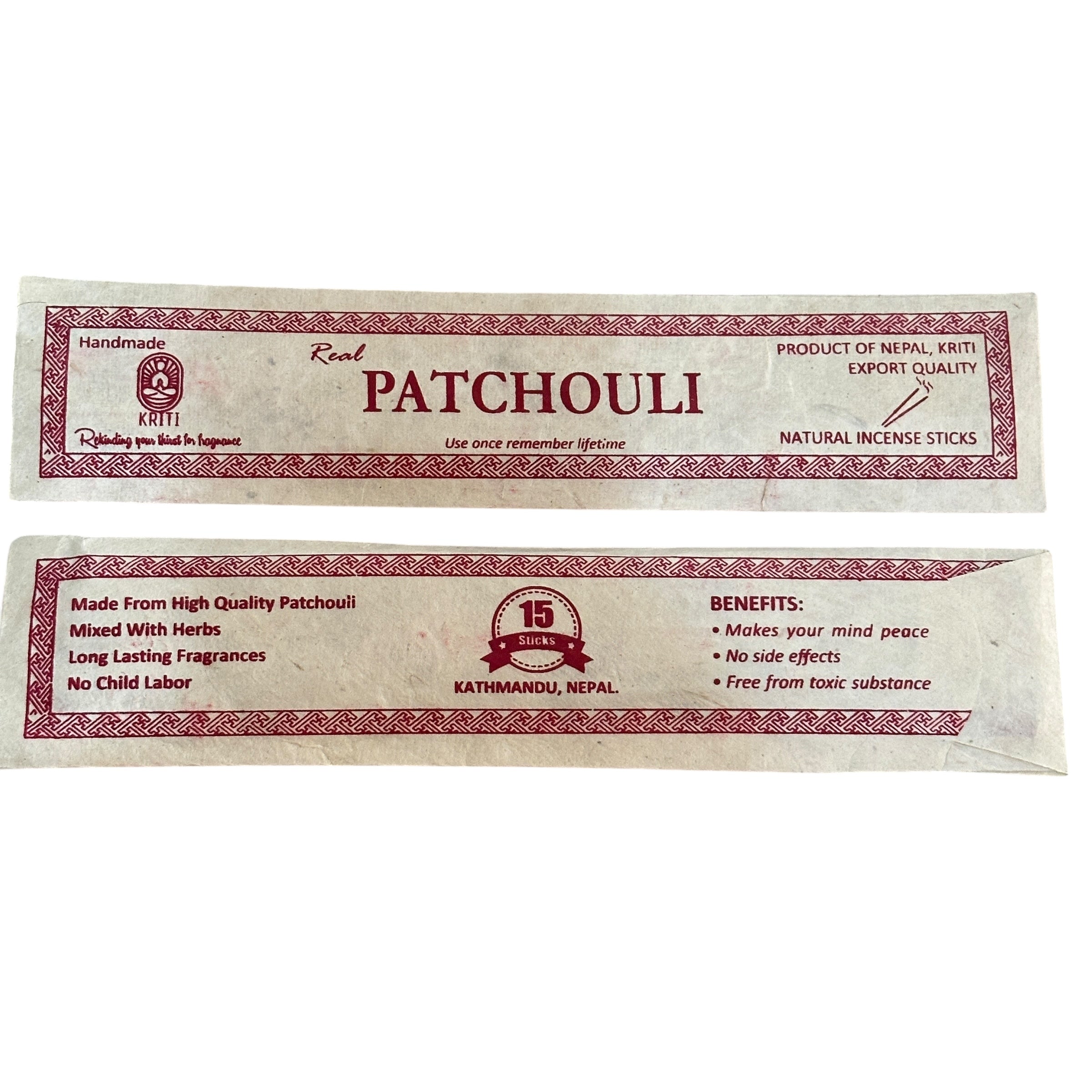 Nepal Handmade Incense Sticks (15 sticks per pack)