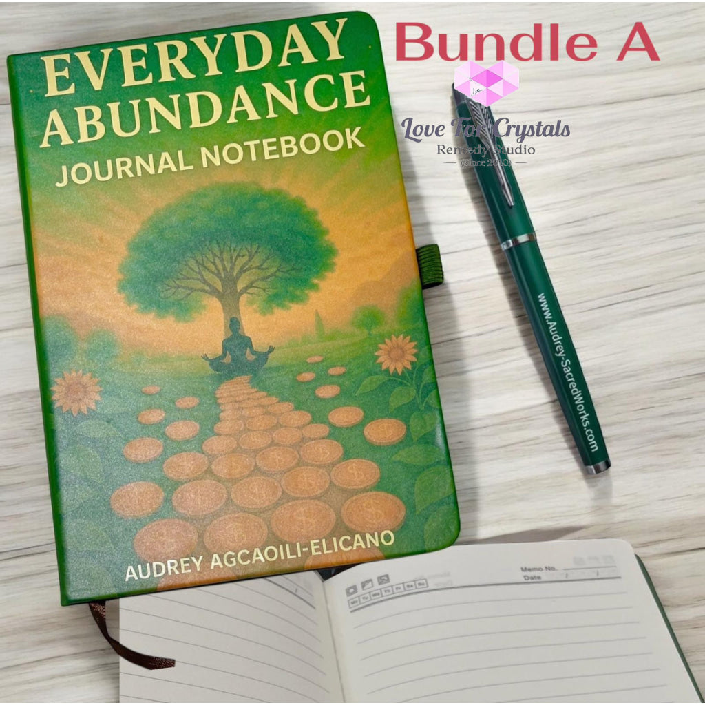 Abundance Journal with Lucky Pen Bundle (Encoded & Attuned) Metaphysical tool