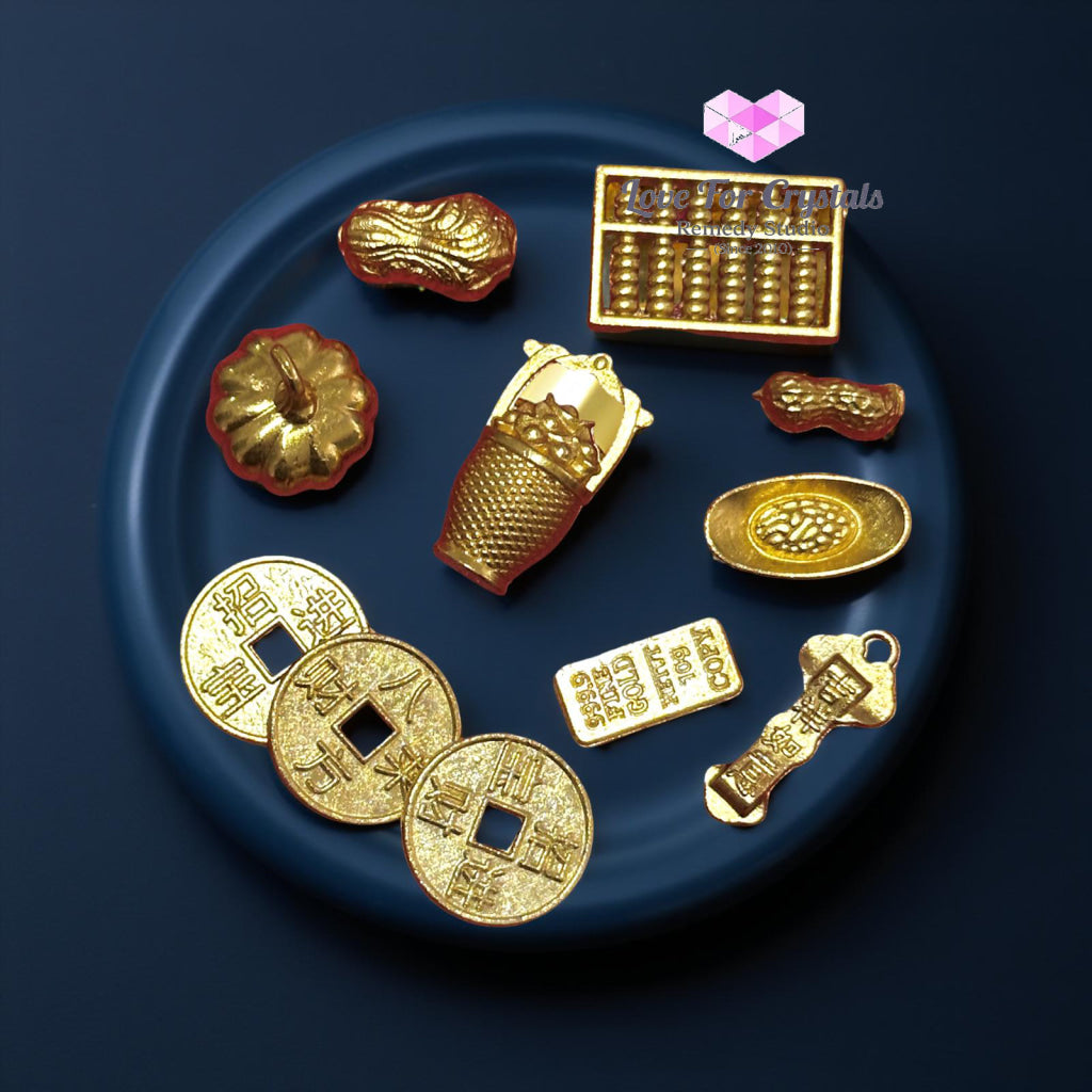 2026 Activated Wealth & Success Amulet Pouch (Pocket Sized 11 pcs) by Audrey Pocket size (5cm pouch, 11 pcs amulets)