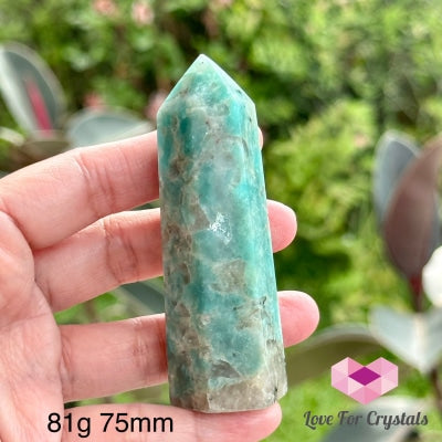 Amazonite Tower Point (Brazil) Rare 81G 75Mm Crystal Points