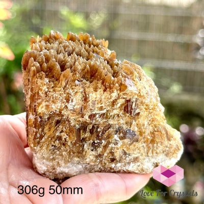 Amber Calcite Raw (Madagascar) 306G 50Mm Crystals