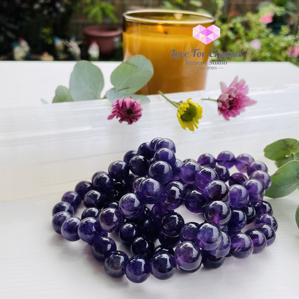 Amethyst 12Mm Bracelet Bracelets & Bangles