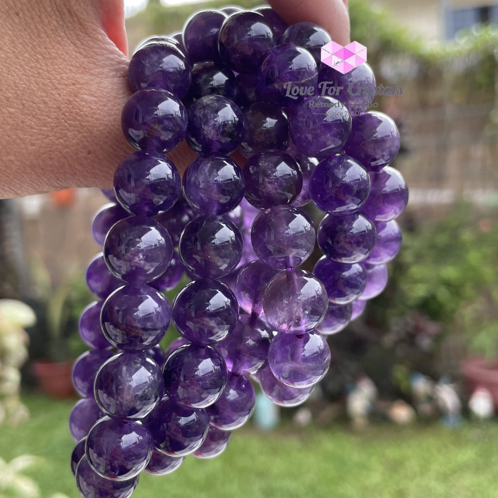 Amethyst 12Mm Bracelet Bracelets & Bangles