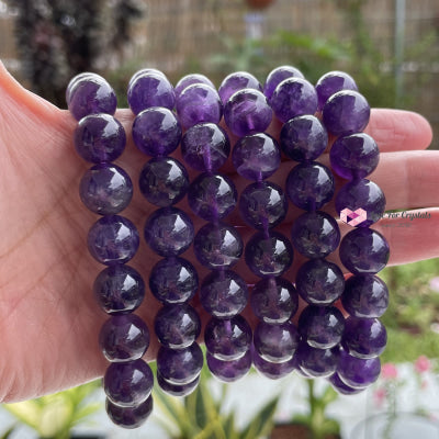 Amethyst 12Mm Bracelet Bracelets & Bangles