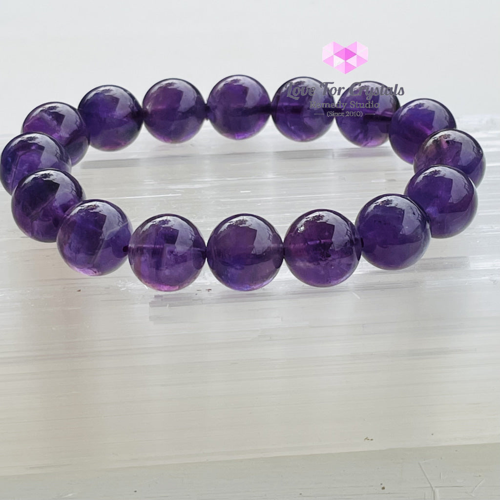 Amethyst 12Mm Bracelet Bracelets & Bangles