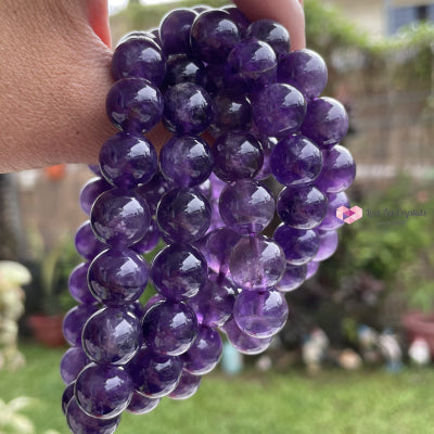 Amethyst 12Mm Bracelet Bracelets & Bangles