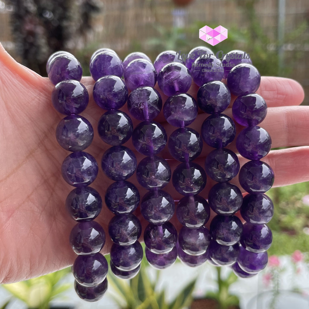 Amethyst 12Mm Bracelet Bracelets & Bangles