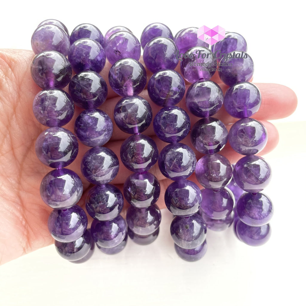 Amethyst 12Mm Bracelet Size 6.5 Bracelets & Bangles