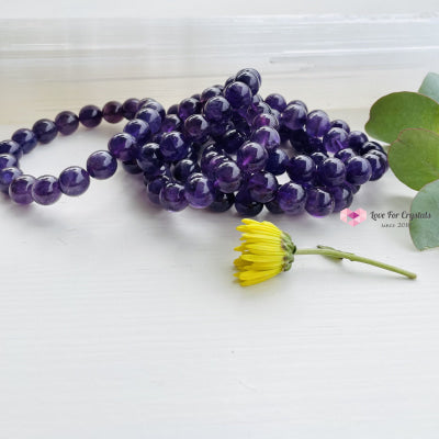 Amethyst 12Mm Bracelet Size 6 Bracelets & Bangles