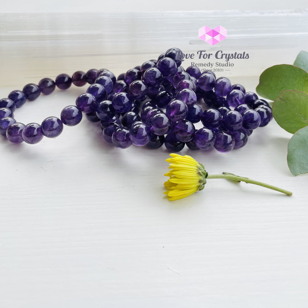 Amethyst 12Mm Bracelet Size 6 Bracelets & Bangles