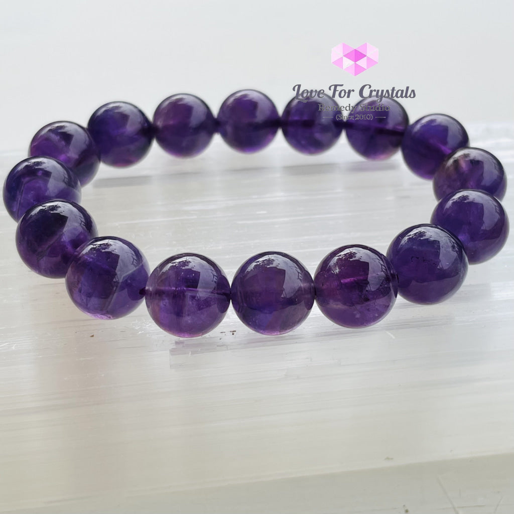 Amethyst 12Mm Bracelet Size 7 Bracelets & Bangles