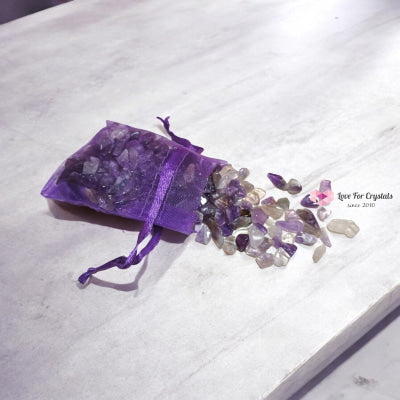 Amethyst Chips In 100Gm Bag Polished Stones