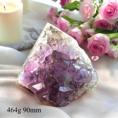 Amethyst Cluster Druse With Banded Agate Shell Base (Mountain-Shaped) Rare!!! (Brazil) 464G 90Mm