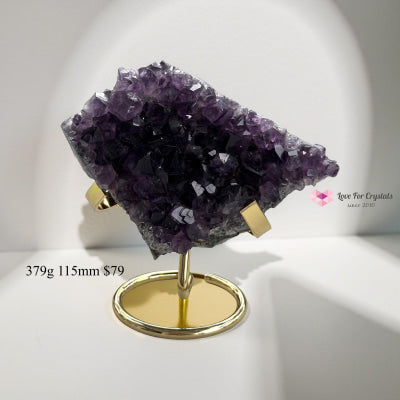 Amethyst Cluster on Metal Stand (Brazil) 379g 115mm Amethyst