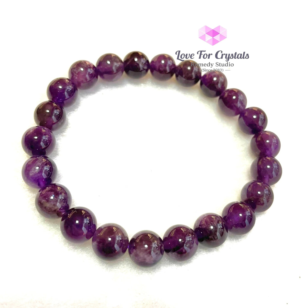 Amethyst Crystal Bracelet (Focus) 8Mm 6-6.5 Energy
