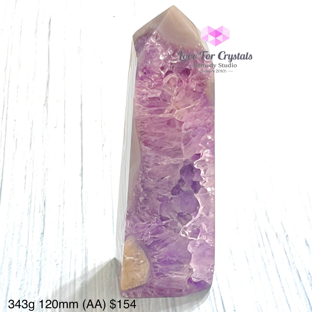 Amethyst Druzy Point (Brazil) 343G 120Mm (Aa)