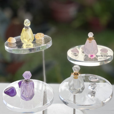 Amethyst Crystal Carved Bottle For Oils