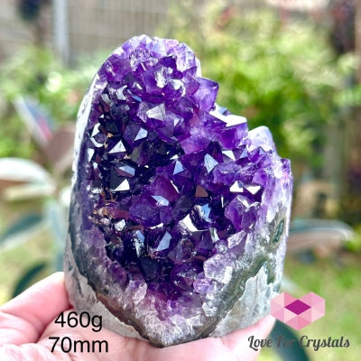 Amethyst Geode Druse (Brazil) Aaaa Grade 460G 70Mm Raw Crystals