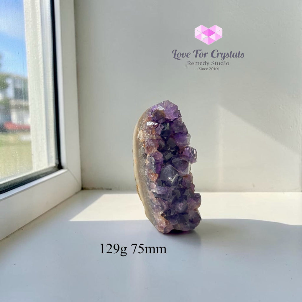 Amethyst Geode Druse Cluster (Success Anchor) - 129g 75mm - Amethyst