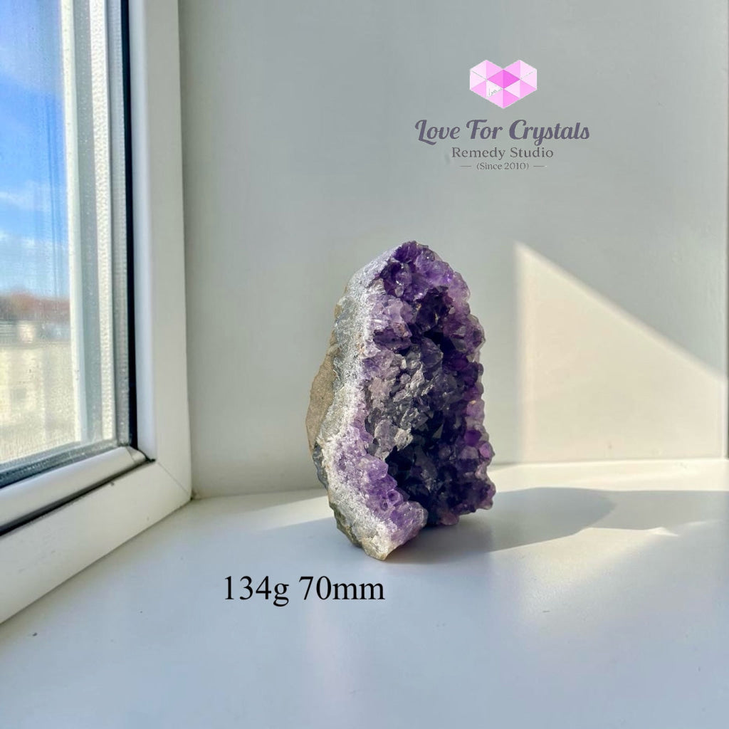 Amethyst Geode Druse Cluster (Success Anchor) - 134g 70mm - Amethyst