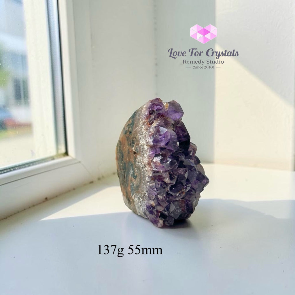 Amethyst Geode Druse Cluster (Success Anchor) - 137g 55mm - Amethyst
