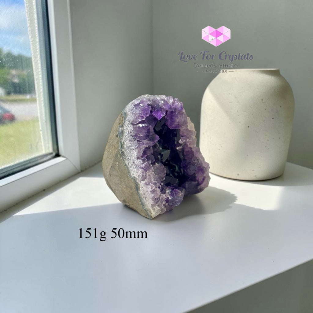 Amethyst Geode Druse Cluster (Success Anchor) - 151g 50mm - Amethyst