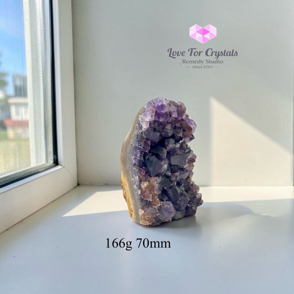 Amethyst Geode Druse Cluster (Success Anchor) - 166g 70mm - Amethyst