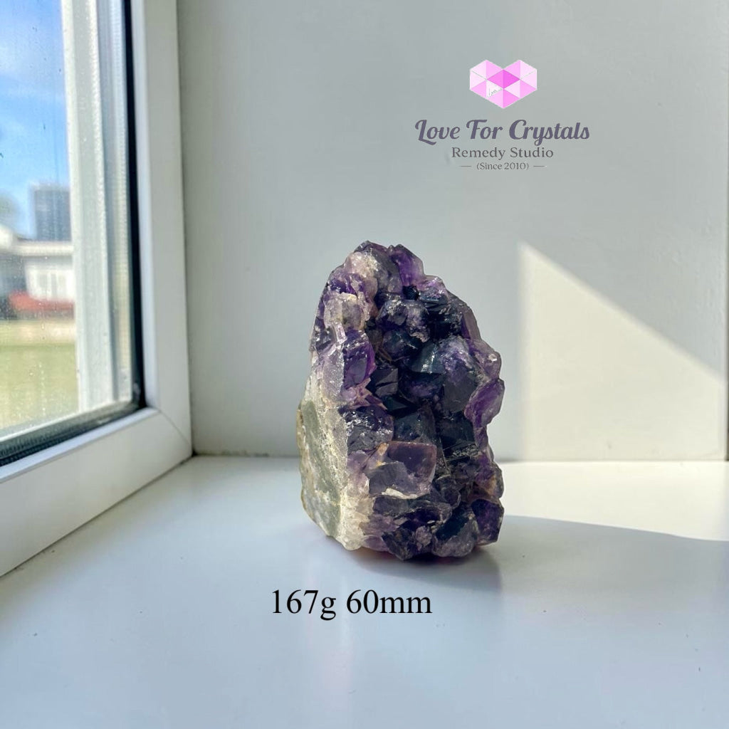 Amethyst Geode Druse Cluster (Success Anchor) - 167g 60mm - Amethyst
